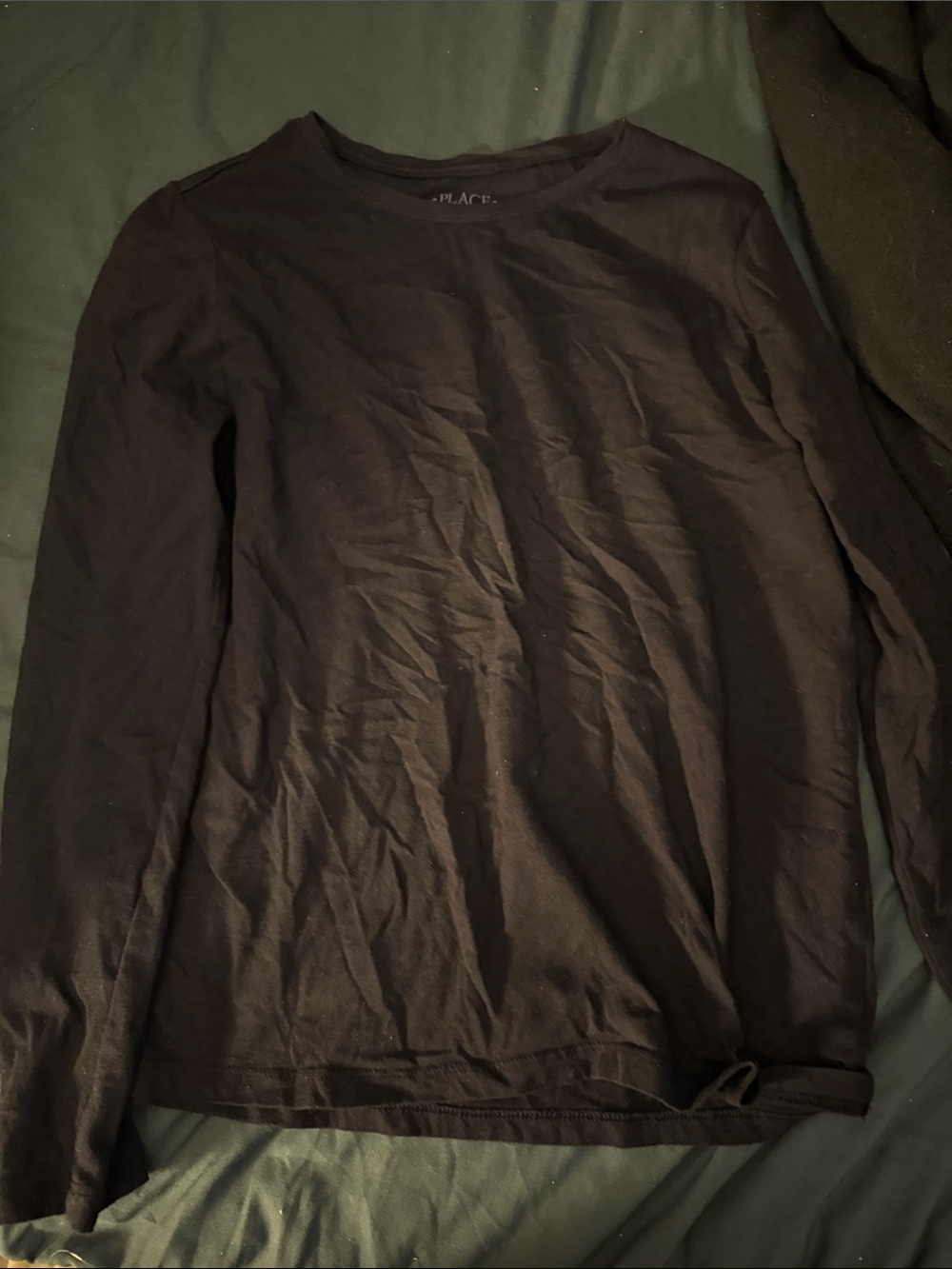 The Children's Place Black Long-Sleeve Crewneck Shirt
